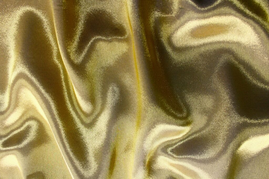 Lurex metallic gold fabric