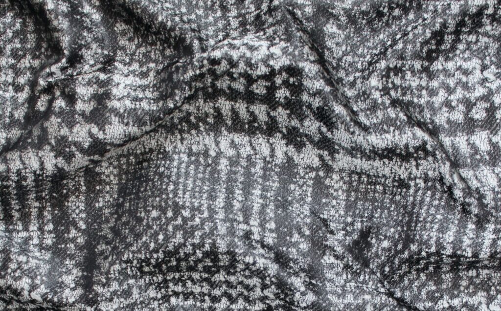 Jacquard silk check fabric