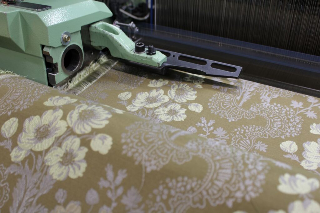 Jacquard floral fabric