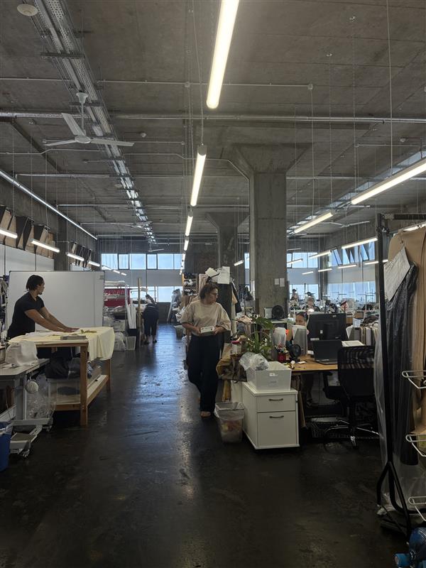 People working ina clothes manufacturer Maes London.